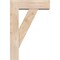 Ekena Millwork Traditional Block Smooth Bracket w/ Offset Brace, Douglas Fir, 5 1/2"W x 16"D x 24"H BKT0604X16X24TRA05SDF - alternate 3